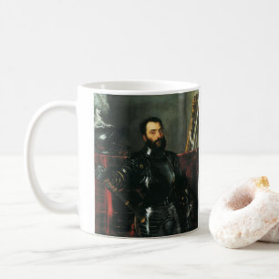 Caneca De Café Retrato do Duque de Urbino por Ticiano