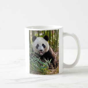 Caneca De Café Retrato do Panda Sorridente