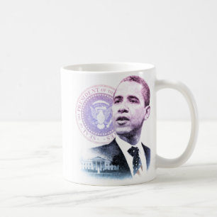 Caneca De Café Retrato do presidente Barack Obama
