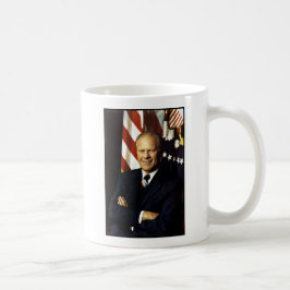 Caneca De Café Retrato do Presidente dos EUA Gerald Rudolph Ford