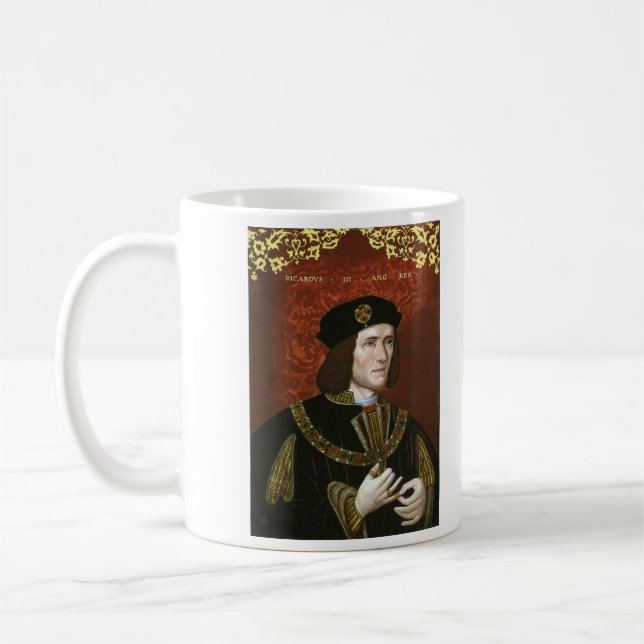 Caneca De Café Retrato do rei inglês Richard III (Esquerda)
