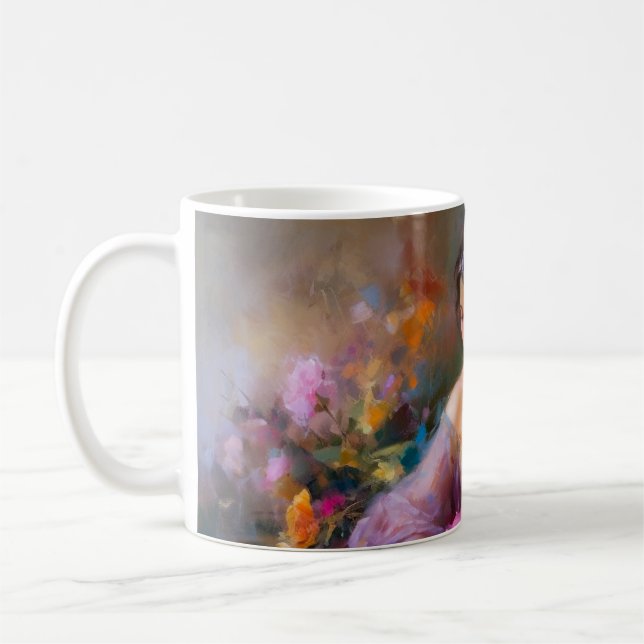 Caneca De Café Retrato elegante (Esquerda)