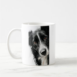 Caneca De Café retrato em aquarela de border collie