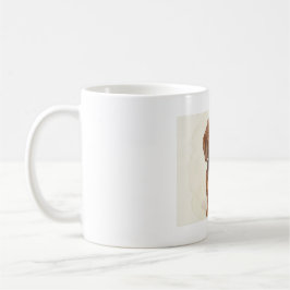 Caneca De Café Retrato em Aquarela de Dachshund – Personalizado