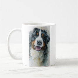 Caneca De Café retrato em aquarela do cão de montanha de Berna