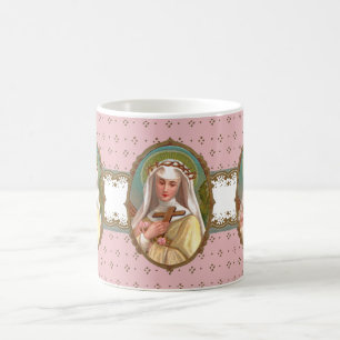 Caneca De Café Retrato emoldurado de Sta. Rosa de Lima (M 024b)