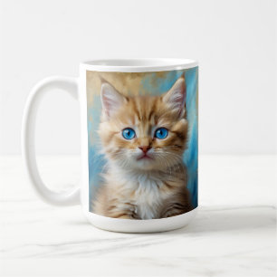 Caneca De Café Retrato Gato Adorável