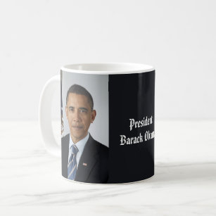 Caneca De Café Retrato Oficial do Presidente Barack Obama 1rua