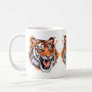 Caneca De Café Retrato Tigre.