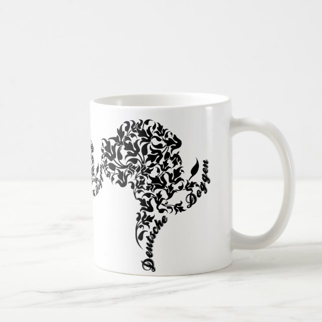 Caneca De Café Retratos de Dinamarquês (Direita)
