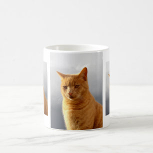 Caneca De Café Retratos de Merlin o gato