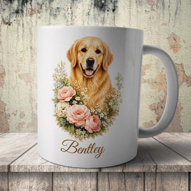 Caneca De Café Retriever Dourado (Criador carregado)