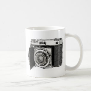 Caneca De Café Retro 35 mm Câmera de Filme Desenho Fotográfico