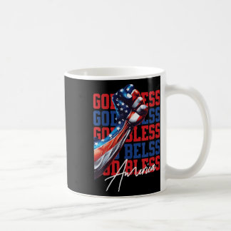 Caneca De Café Retro 4 de Julho Deus Abençoe a América Patriota C