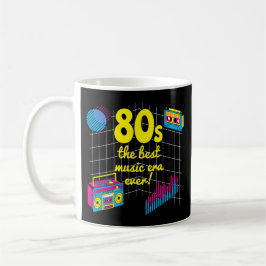 Caneca De Café Retro 80: a melhor era musical de todos!