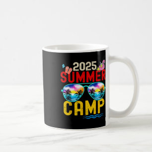 Caneca De Café Retro Acampamento de Férias de Verão de 2025 Corre