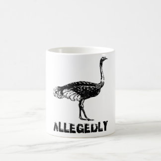 Caneca De Café Retro Alegadamente Ostrich