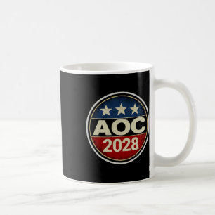 Caneca De Café Retro Aoc 2028 Combater O Protesto Oligarchy Resis