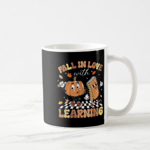 Caneca De Café Retro Apaixona-Se Por Aprendizado De Abóbora De Ou