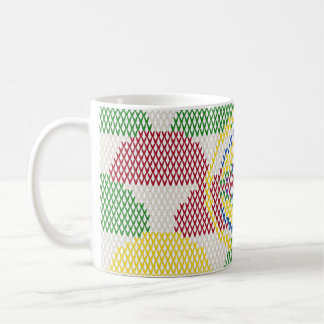 Caneca De Café Retro Art Nouveau Pattern 