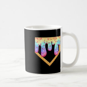 Caneca De Café Retro Baseball Sorvete Derrubando Baseball Home Pl