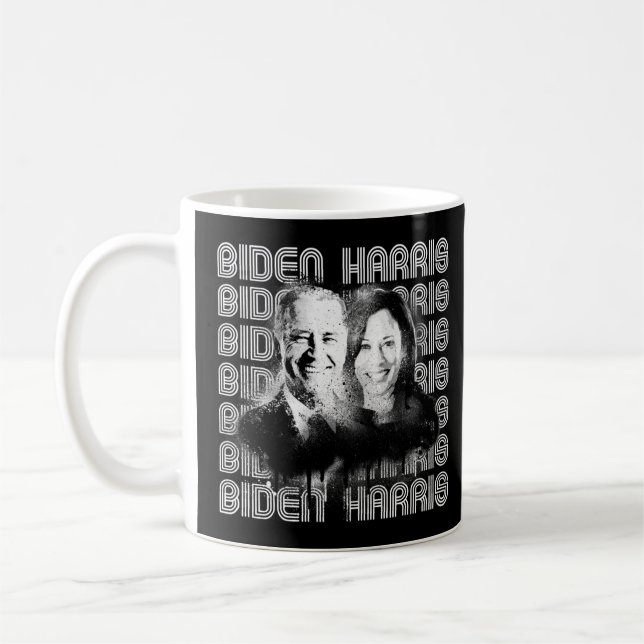Caneca De Café Retro Biden Harris Pride (Esquerda)