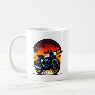 Caneca De Café Retro Biker