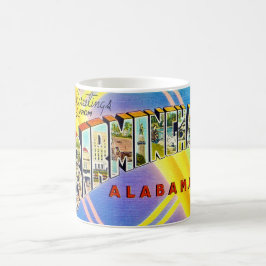 Caneca De Café Retro Birmingham AL Postcard Mug