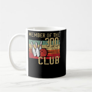 Caneca De Café Retro Bowler Silhouette para Membro do Clube 300
