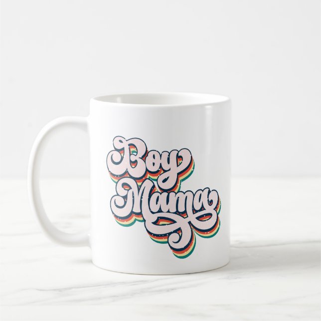 Caneca De Café Retro Boy Mama Mug (Esquerda)