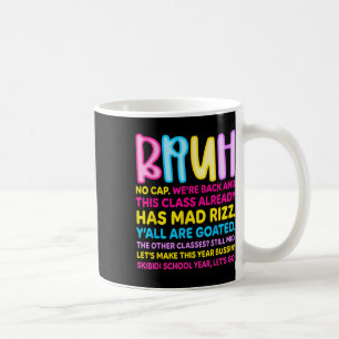 Caneca De Café Retro Bruh Nós Não Devolvemos Nenhum Bruh Boné Est