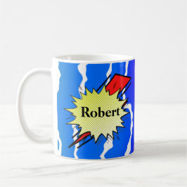 Caneca De Café Retro bubble color comic