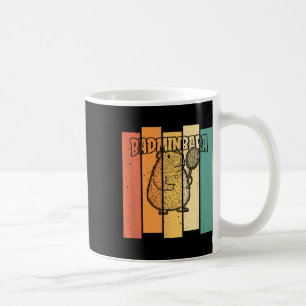 Caneca De Café Retro Capybara Shuttle - Badminton Vintage Badminb