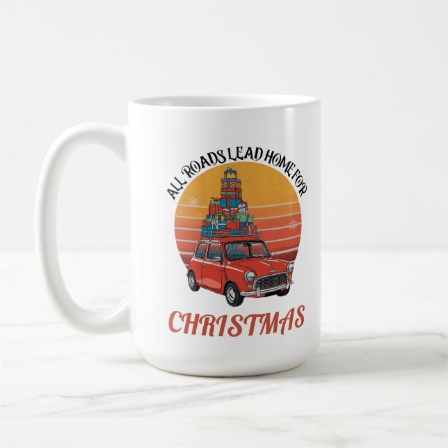 Caneca De Café Retro Christmas (Esquerda)