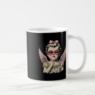Caneca De Café Retro Cupido Valentine Day Cupid Blowi