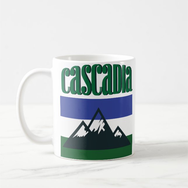Caneca de café retro da bandeira PNW de Doug do (Esquerda)