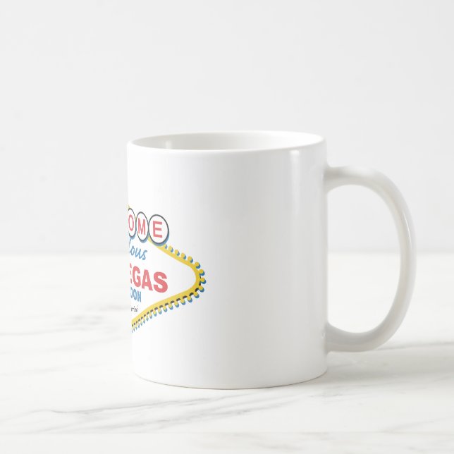 Caneca De Café Retro da lua de mel de Las Vegas (Direita)
