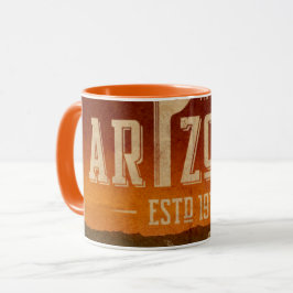 Caneca de café retrô de Arizona