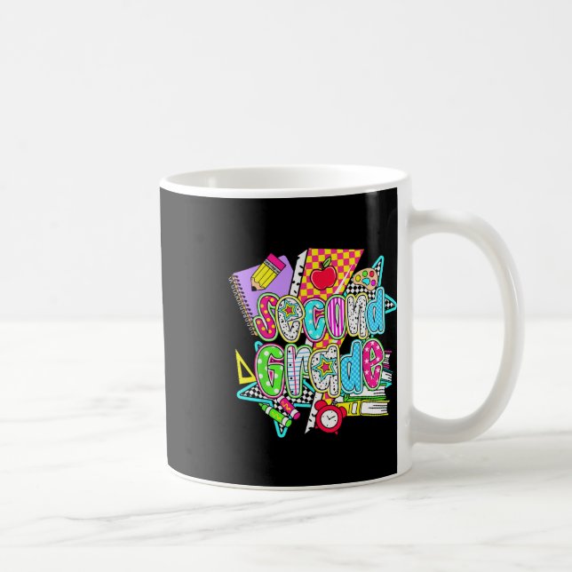 Caneca De Café Retro De Volta à Escola Professor Aluno da Segunda (Direita)