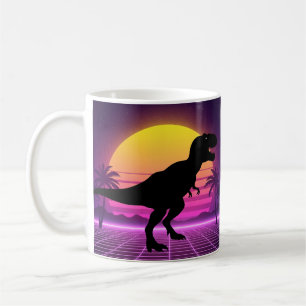 Caneca De Café Retro Dino Vibes