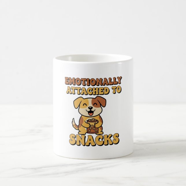 Caneca De Café Retro Dog Snack Devotion White Mug (Centro)