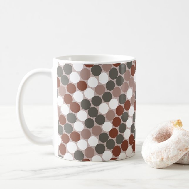Caneca De Café Retro dots (Com Donut)