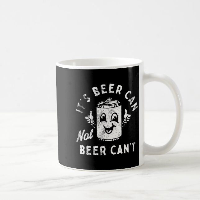 Caneca De Café Retro É Lata De Cerveja Não Cerveja Não Pode Piada (Direita)