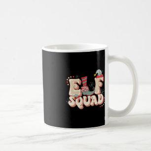 Caneca De Café Retro Elf Squad Christmas Matching Family Chri