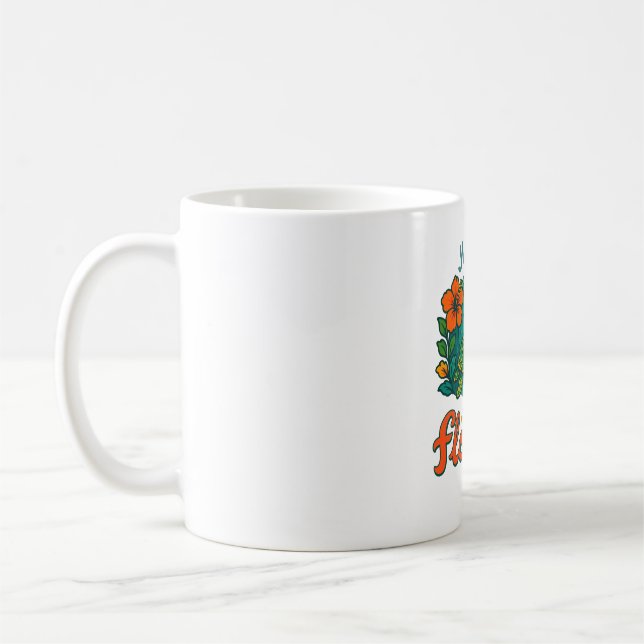 Caneca De Café Retro Engraçado Engraçado Shell Sim É Verão (Esquerda)