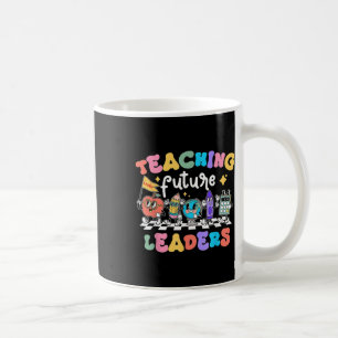 Caneca De Café Retrô Ensinando Futuros Líderes Ensaqueiem Teacher