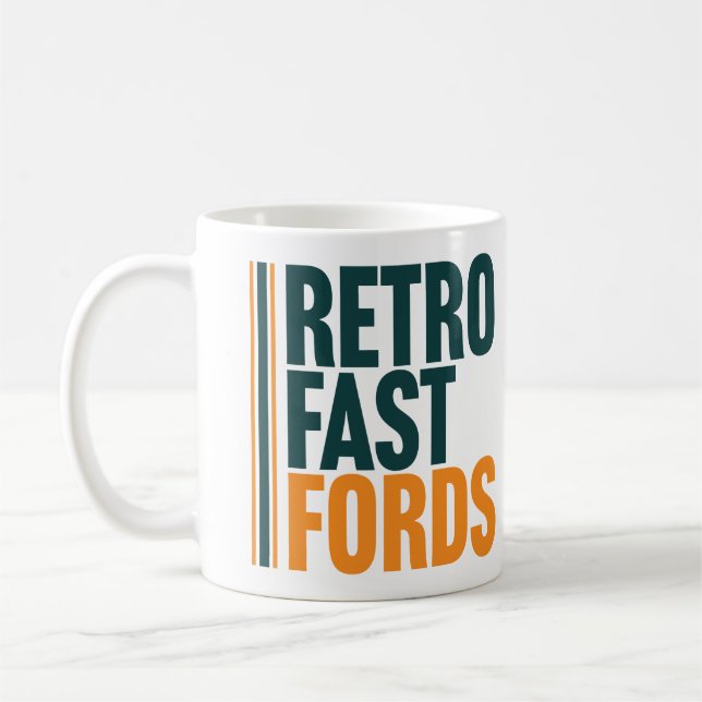 Caneca De Café Retro Fast Fords Classic Mug (Esquerda)