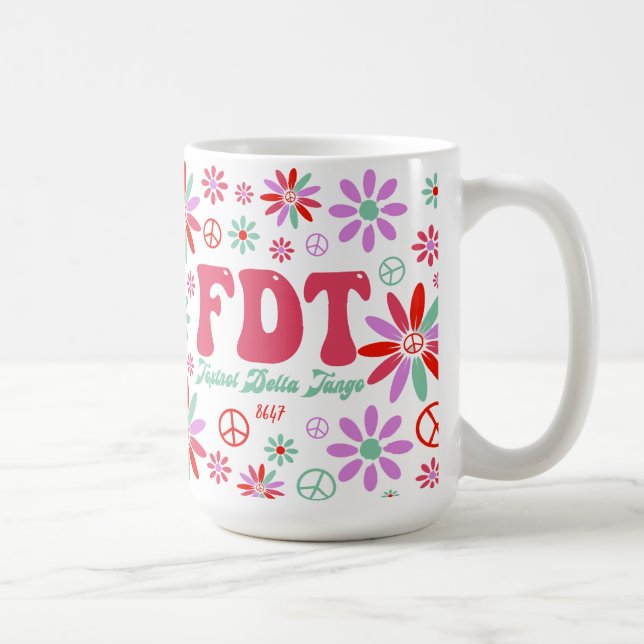 Caneca De Café Retro FDT Foxtrot Delta Tango (Direita)