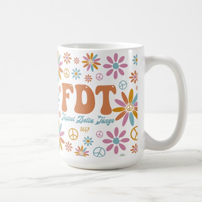 Caneca De Café Retro FDT Foxtrot Delta Tango (Direita)