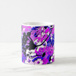 Caneca De Café Retro Floral Wacky